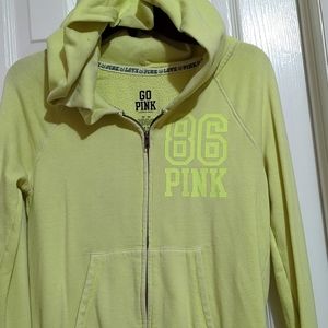 Victoria's Secret PINK Full-Zip Hoodie, Junior Size Medium